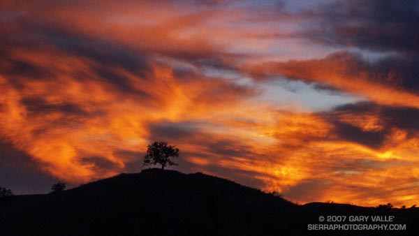 Sunset at Ahmanson Ranch.