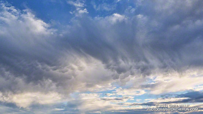 Mammatus Clouds Over the San Fernando Valley
