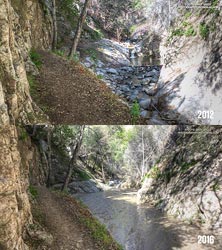 Arroyo Seco Sediment 2012 vs 2016.