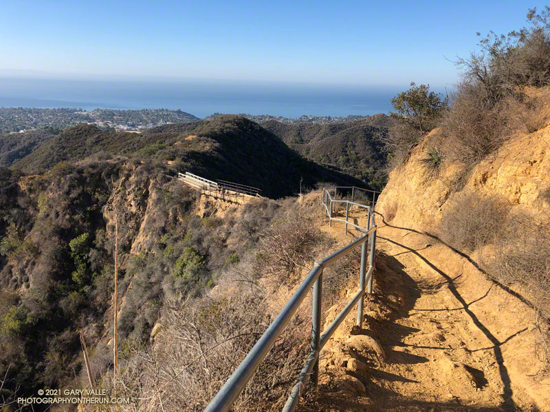 Backbone Trail above Will Rogers State Historic Park