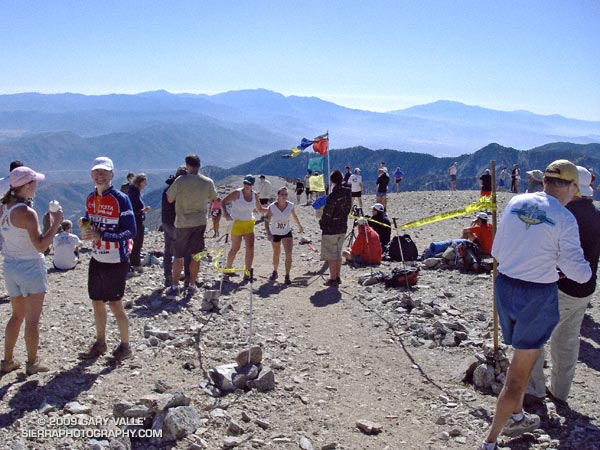 Finish line of the Mt. Baldy Run to the Top.