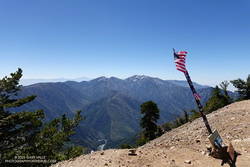 Mt. Baldy from the summit of Mt. Baden-Powell. July 9, 2023.