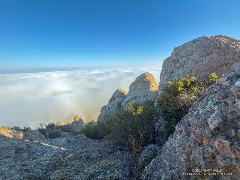 Boney Mountain Rocks and Clouds