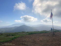 Boney Mountain (left skyline) from Mugu Peak