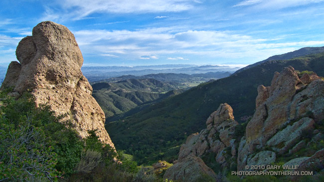 Crags on Boney Mountain's western ridge.