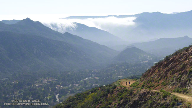 Hikers on Calabasas Peak Motorway