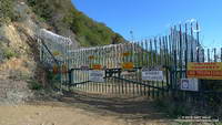 Gate on Newton Mtwy on Castro Peak. 