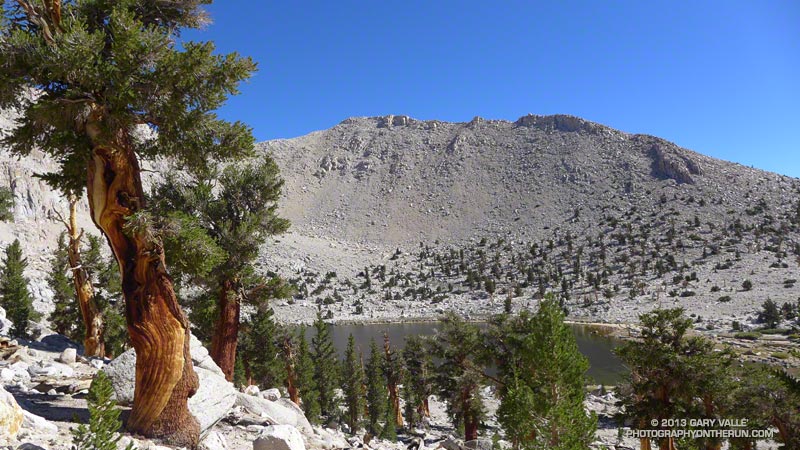 Chicken Spring Lake (11,420') from the PCT. (thumbnail)