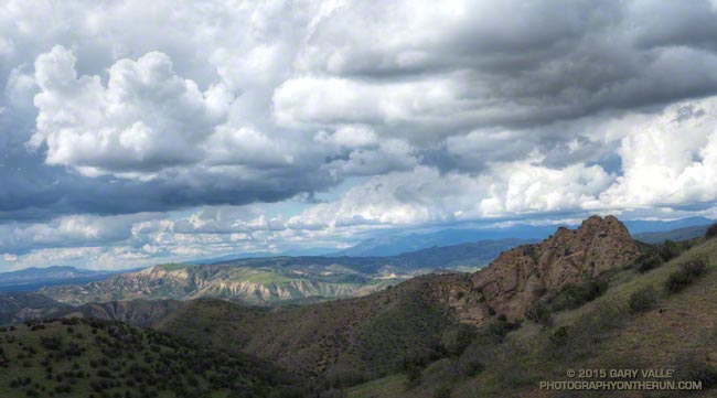 Cumulus clouds from the Chumash Trail