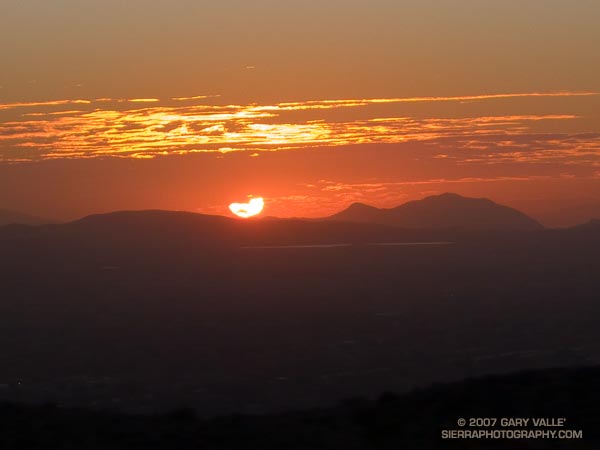 Sunset from the Chumash Trail, Simi Valley, California.