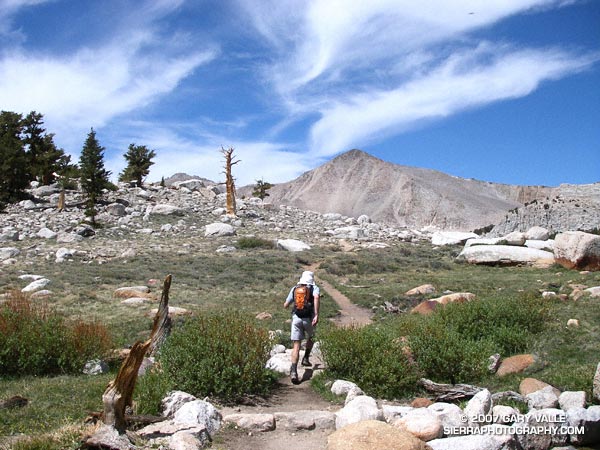 Cirque Peak from Cottonwood Lakes Basin.