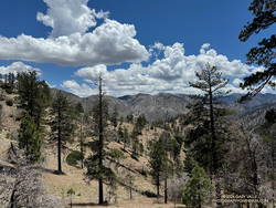 Postcard clouds belie the hot weather on the PCT in Cooper Canyon. (thumbnail)