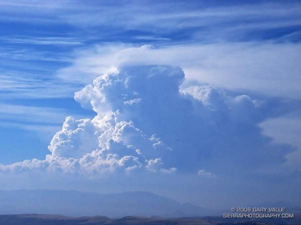 Developing cumulonimbus near Mt. Abel