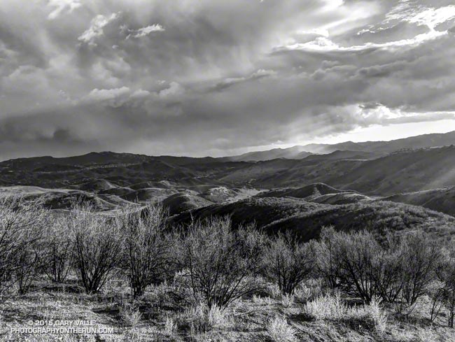 Thunderstorm over the Santa Monica Mountains