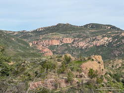 Echo Cliffs from Yellow Hill Fire Road on Triunfo Peak (thumbnail).