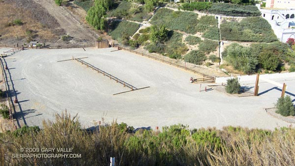 Empty parking lot at the Victory trailhead of Upper Las Virgenes Canyon Open Space Preserve (formerly Ahmanson Ranch)