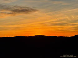 Sunrise from Fire Road #30, near the beginning of the Trippet Ranch Loop from the Top of Reseda.