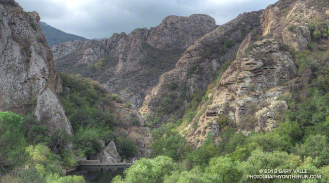 Goat Buttes and Century Lake and Gorge in Malibu Creek State Park.