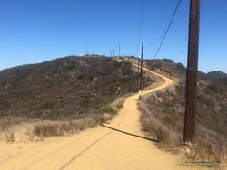 The steep climb on Temescal Ridge Fire Road up to Green Peak