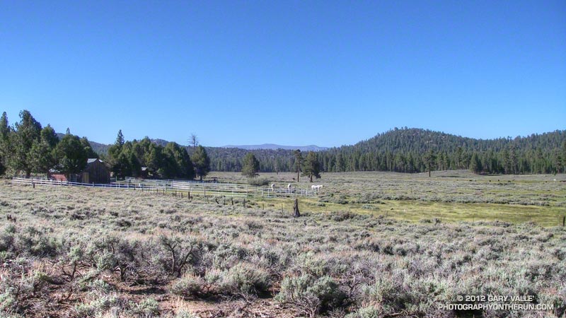 Horse ranch in Holcomb Valley at about mile 5.75 of the 15 & 33 mile courses.