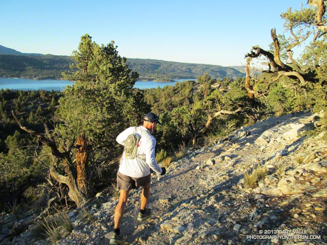 Runner near Cougar Crest in the Kodiak 50 mile ultramarathon.