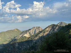 Clouds over Mt. Lowe (left), Mt. Markham, Occidental Peak, and San Gabriel Peak. (thumbnail)