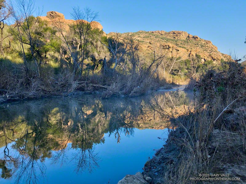 Malibu Creek near M*A*S*H site following January 2023 flooding