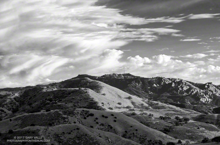 New Millennium, Saddle Peak & Clouds - Photography by Gary Valle'