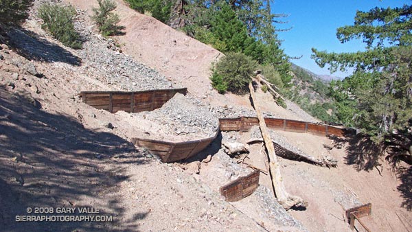 Erosion gulley on the Manzanita Trail.