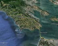 Google Earth image overview of my route.