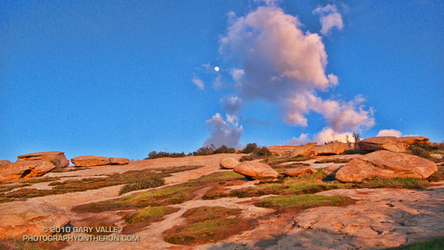 Moon, Rocks and Clouds