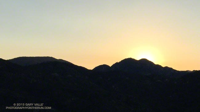Twin Peaks Sunrise from Shortcut Saddle