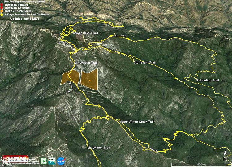 October 2017 Mt. Wilson Fire and Mt. Wilson Area Trails