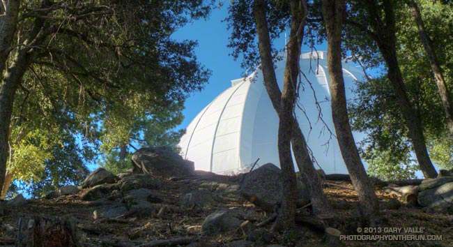 Morning sun on the dome of the Mt. Wilson Observatory