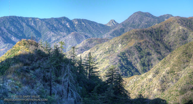 Mt. Wilson area peaks from the Silver Moccasin Trail