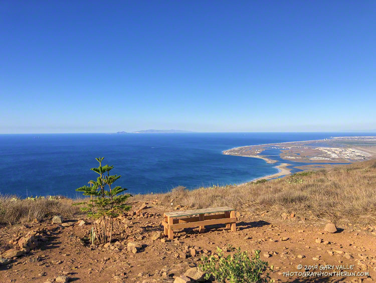 View of Point Mugu, and Anacapa and Santa Cruz Islands from Mugu Peak.