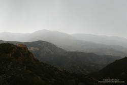 Oat Mountain, shrouded by rain