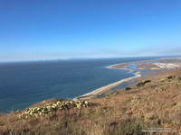 Pt. Mugu from Mugu Peak with Anacapa and Santa Cruz Islands in the distance.