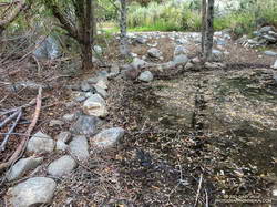 Low water made it easy to cross Big Tujunga Creek. April 4, 2021.