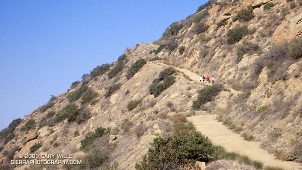 Steep climb up Rocky Peak Road on the Bandit 30K and 14K Courses. Photo is from November 2007.