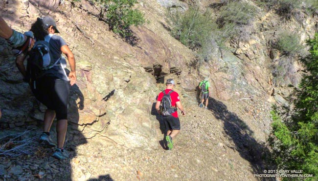 Running Down the South Fork Trail from Islip Saddle