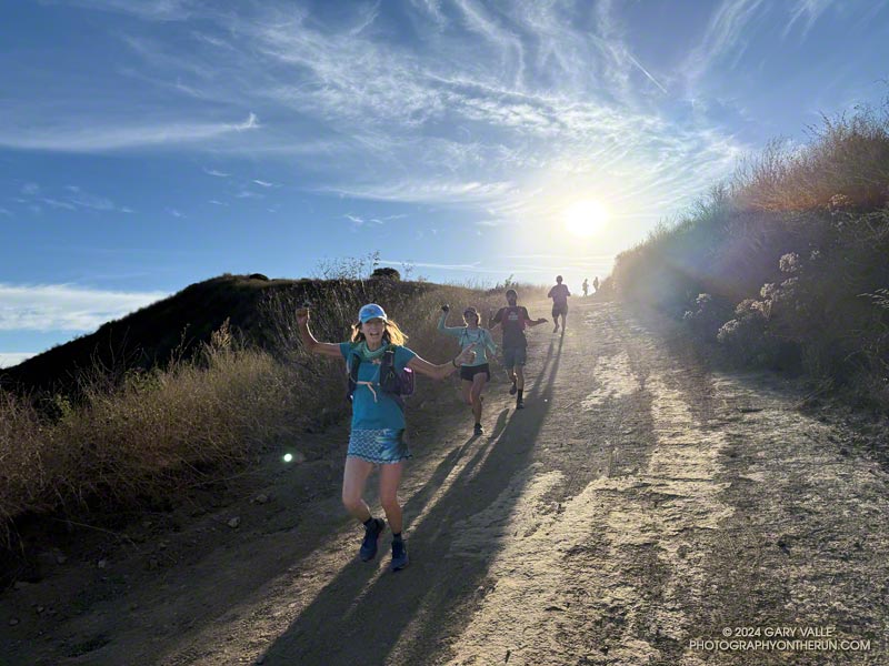 Runners on the Lang Ranch Loop in the Simi Hills