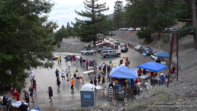 Mt. Baldy Run to the Top Registration Area and Start