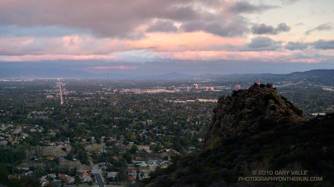 Twilight view of the San Fernando Valley