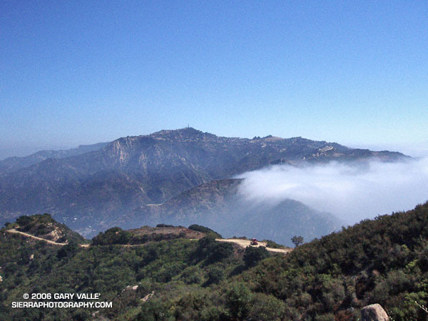 Saddle Peak from BackBone Trail on Bulldog Loop.