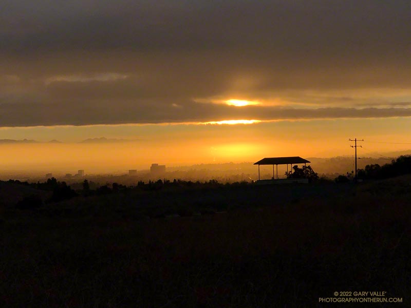 Sunrise Over the San Fernando Valley From Lasky Mesa