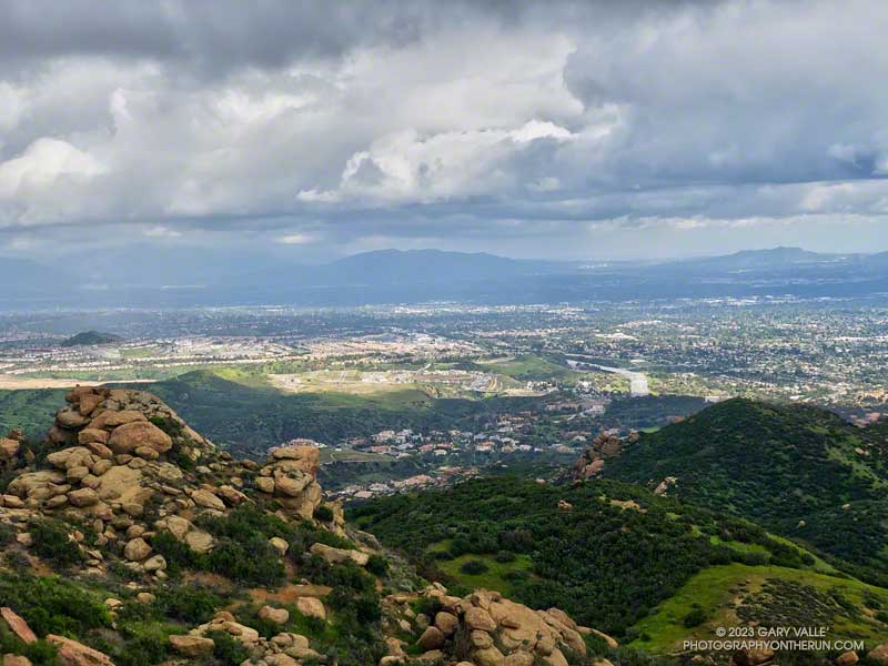 San Fernando Valley from Rocky Peak Road.