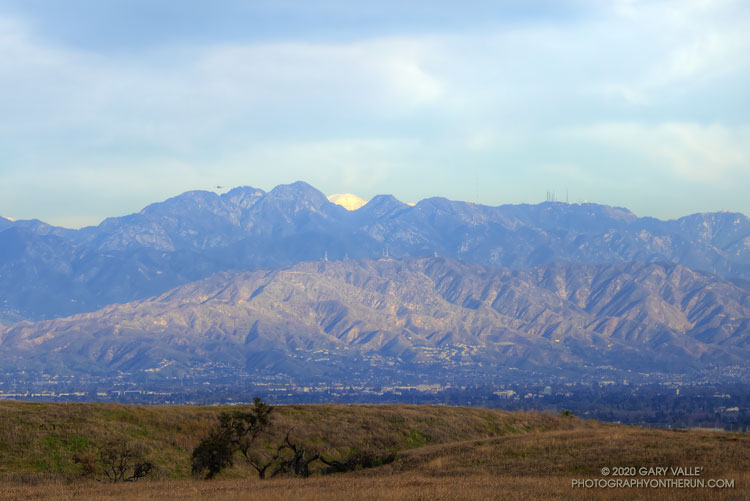 Mt. Baldy and the San Gabriel Mountains from Lasky Mesa.