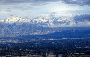 San Gabriel Mountains following a cold Christmas 2019 storm.