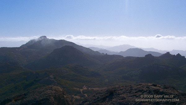 Sandstone Peak, the highest point in the Santa Monica Mountains.